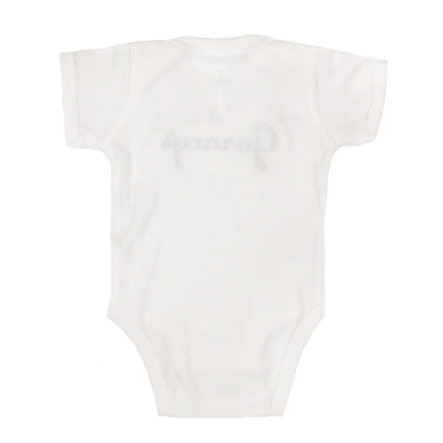 White Hector Printed Heavyweight Jersey Baby Onesie