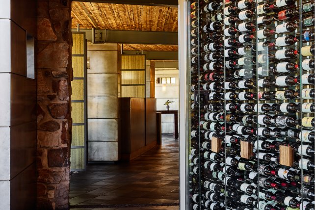 The wine wall at Sanctuary Camelback Mountain
